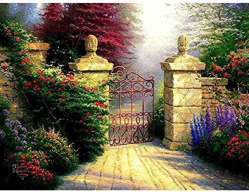 ZAWAGU Pintura Diamante DIY 5D Punto de cruz Set de regalo Uno establece estilo moderno hermosa casa aceite redondo taladro rhinestone pegado Diamante cuadrado