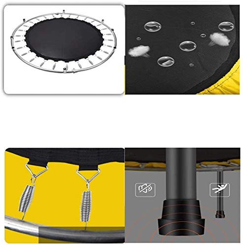 ZCXBHD Trampolín Redondo Interior para Niños para Niños Pequeños En Interiores Y Exteriores Trampolín Pequeño con Red De Gabinete Y Almohadilla De Seguridad 55 Pulgadas,D