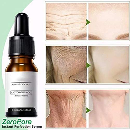 ZeroPore Instant Perfection Serum, suero para contracción de poros con extractos de plantas, que protege la piel, minimiza los poros, hidrata para todo tipo de piel