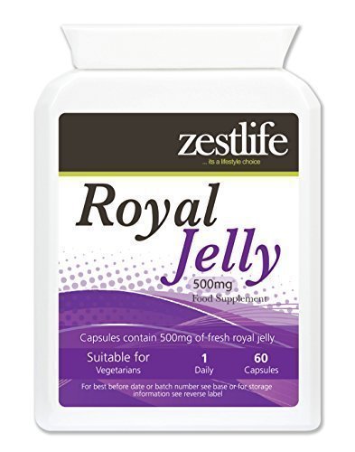Zestlife Jalea Real 500 mg de Jalea Real fresca - Los estudios han demostrado los beneficios de los antibióticos, anti -inflamatorios y la cicatrización de heridas