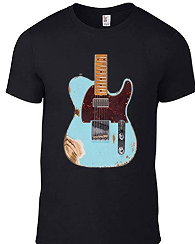 zhengrong Fender Blue Telecaster Electric Guitar T-Shirt Jaguar Gibson Stratocaster Prs B