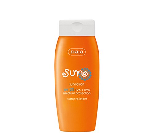 ZIAJA SUN - Crema solar con aceite solar y loción bronceadora resistente al agua (loción solar con FPS 20)