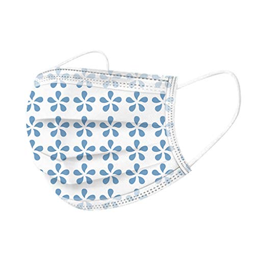 Zilosconcy 50 Unidades Adultos 3 Capas Transpirables a Prueba de Polvo con Elástico para Los Oídos