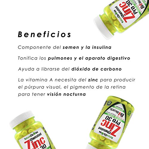 Zinc 30mg. Zinc cápsulas. Suplemento Zinc. Gluconato de Zinc. El zinc es esencial para el sistema inmunológico. Complejo vitamínico. Vitaminas. Cada bote incluye 90 cápsulas.
