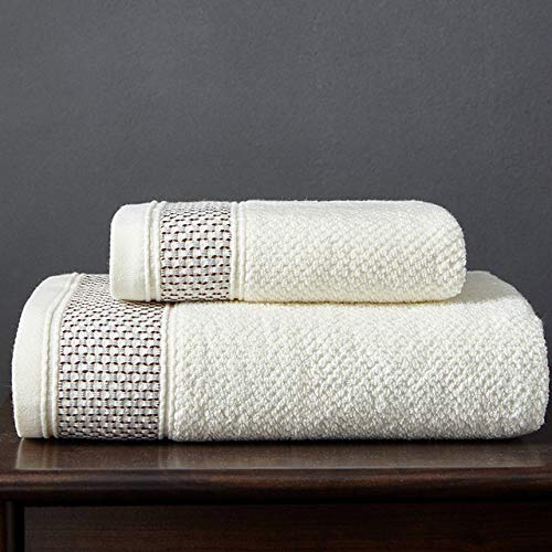 ZKYXZG Toallas de baño Cotton Honeycomb Bathroom Towels Simple Home Washroom Shower Towel Hair Towel SPA Towel Set Bath Towels for Adults Bath Stuff,White,Towel 74x36cm