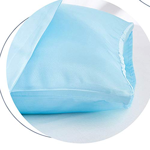 ZQ&QY Poliéster Satinado Fundas De Almohada Cierre del sobre,Transpirable Sedoso Protectores De Almohada para El Cabello De La Piel,Resistencia Al Encogimiento De Arrugas Fundas Par