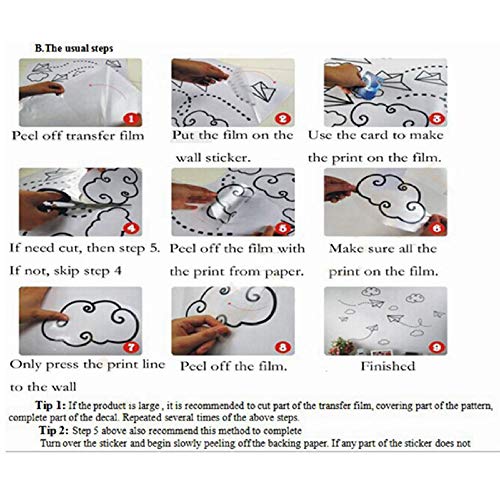 zqyjhkou s Pegatinas de Pared Autoadhesivas Cita Salón de Belleza Maquillaje Chica Mujer Vinilo extraíble Murales Negros Tatuajes de Arte 71x71cm