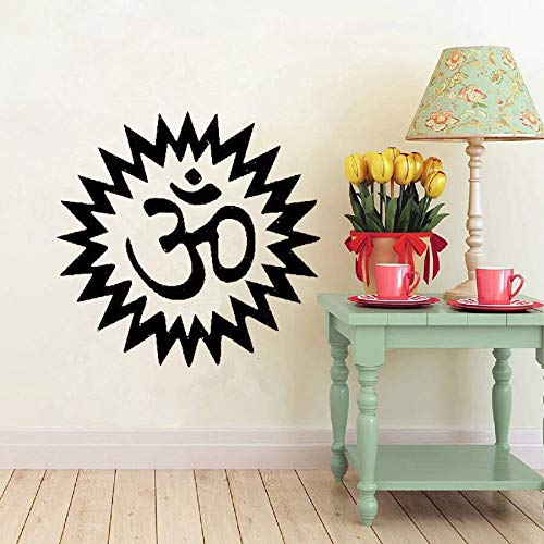 zqyjhkou Yoga Wall Art Vinyl Sticker Vinilos Decorativos Decoración del hogar Sala de Estar Dormitorio Yoga Studio Wall Art Vinyl Mural Wallpaper75.25x75.25cm