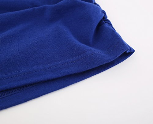 ZUMIY Camiseta Premamá, Mujer Top de Maternidad y de Lactancia (S, Blue)