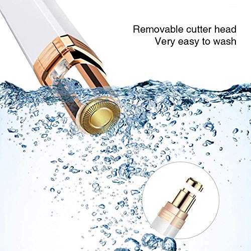 ZXGQF Depiladora facial para mujeres, depilación impecable Lady Shaver sin dolor Mini depiladora Trimmer eléctrico para mujer Dispositivo de afeitado para damas húmedo y seco