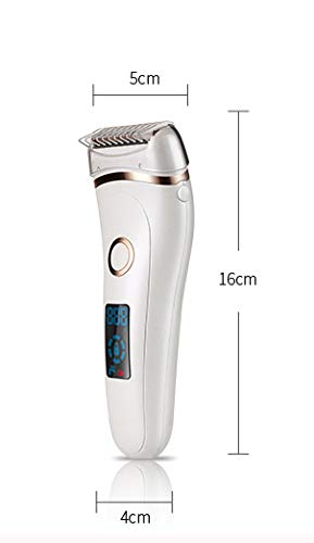 ZXGQF Electric Lady Shaver, depilación para mujeres, Trimmer de bikini de afeitar para mujer para mujeres Piernas axilas Cabello público Mojado y seco Recargable Impermeable Inalámbrico con luz LED