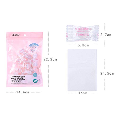 ZYJFP Toallas Comprimidas Ahorran Espacio,Desechables Viajes Belleza, Deportes,Bebes, Catering Y Restaurantes