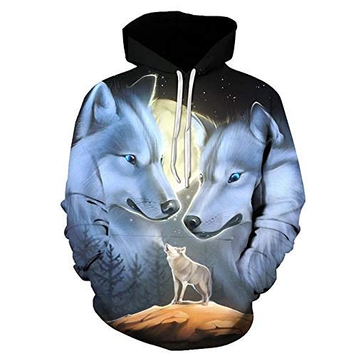zysymx otoño 2017 Moda Hombre/Mujer Sudadera con Capucha 3D Payaso Divertido Animal Print Dibujos Animados Ropa Deportiva