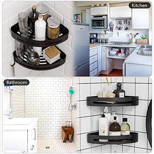 ZZZX Estante Ducha Adhesivo Estanteria para Ducha Montado En La Pared para Organizador De Cocina De Baño