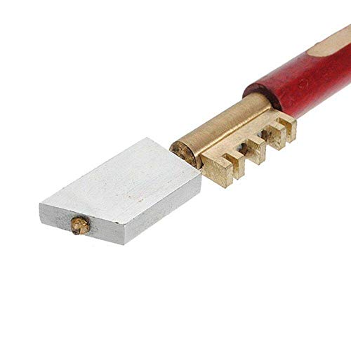 1 cortador de cristal con punta de diamante, 175 mm, herramienta de corte de cristal diamante, ideal para el hogar y el trabajo de corte.