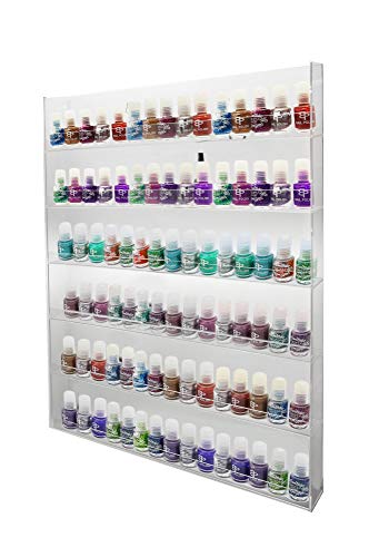 1 exhibición de acrílico de alto brillo para colgar en la pared de 6 x 15 esmaltes de uñas ANPR23A-090