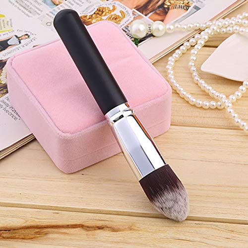 1 unid Multi-Function Pro Pinceles de maquillaje Fundación rubor Cepillo líquido Cepillo Kabuki de madera Herramienta cosmética Cepillo plano Envío gratis (negro) ESjasnyfall