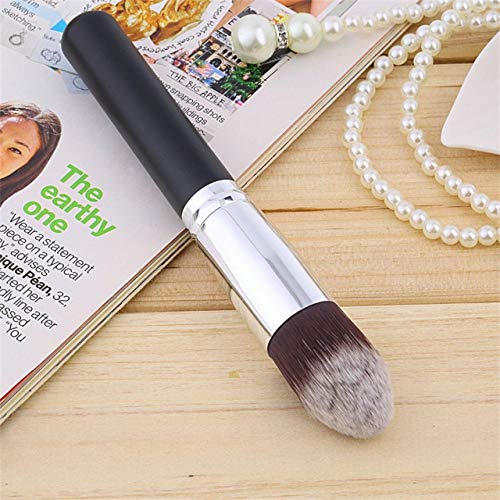 1 unid Multi-Function Pro Pinceles de maquillaje Fundación rubor Cepillo líquido Cepillo Kabuki de madera Herramienta cosmética Cepillo plano Envío gratis (negro) ESjasnyfall