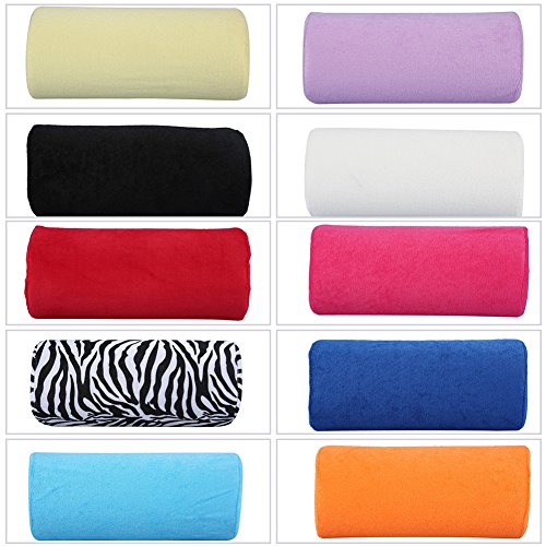 10 colores mano Cusion, salón durable mano resto cojín desmontable lavable arte de uñas suave esponja almohada brazo resto equipo(rosa)