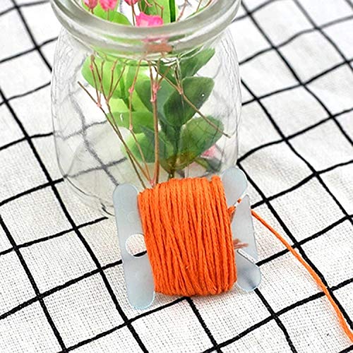 100 tarjetas de hilo, portatarjetas de hilo de plástico para bordado, para tarjetas de punto de cruz, almacenamiento de costura, colores al azar