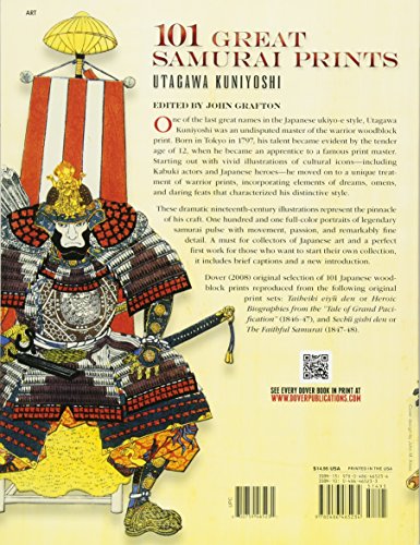 101 Great Samurai Prints (Dover Fine Art, History of Art)