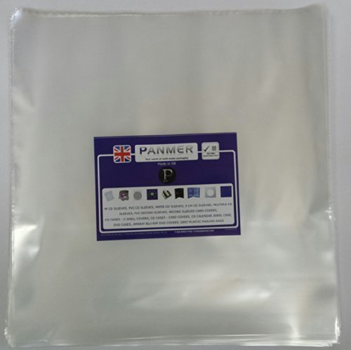 12" inch Vinyl Record 450 Gauge Polythene Sleeves Premium Quality Pack of 100