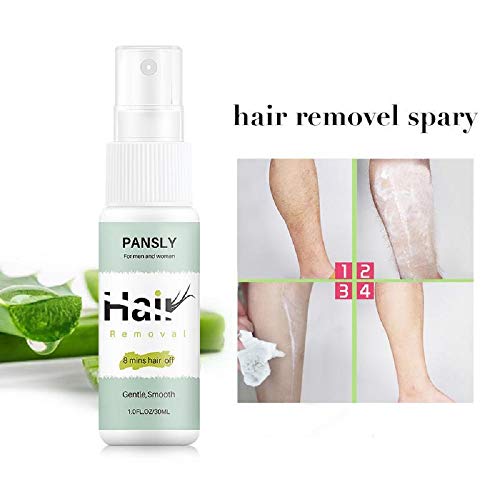 1/2 pcs Spray de depilación, depiladora de vello corporal 8 minutos de cabello Extractos de plantas naturales Hidratan y reparan suavemente la piel mientras se hidratan (2)
