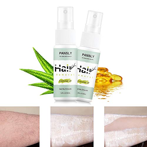 1/2 pcs Spray de depilación, depiladora de vello corporal 8 minutos de cabello Extractos de plantas naturales Hidratan y reparan suavemente la piel mientras se hidratan (2)