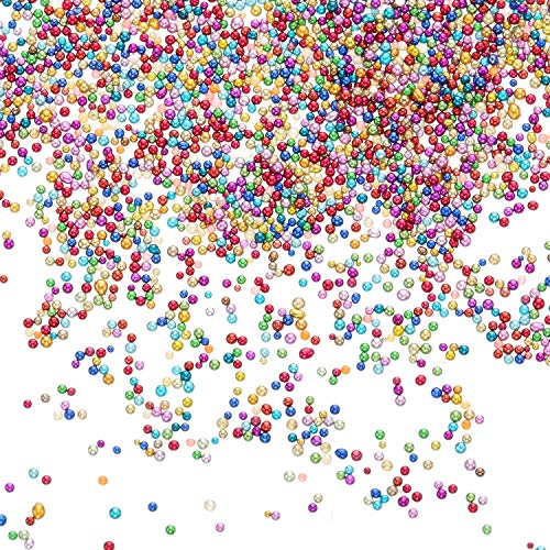 12 Rejillos Perlas de Uñas de Genios de Cristal Diamantes de Imitación de Cristal de Multicolor Pequeño Cuentas de Cristal de Elfos de Caviar para Decoración de Uña Arte Adornado