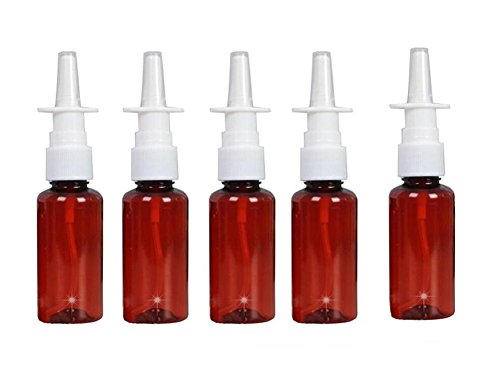 12pcs 30 ml Refillable ámbar Botellas De Plástico botellas de bomba de pulverizador nasal spray Fine Mist pulverizador atomizers