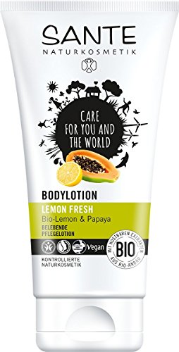 150 ml, 2-pack Sante Naturkosmetik Loción Corporal Limón Fresco, (2 x doce y quince l)