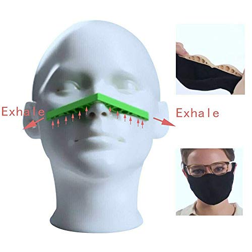 1/5/10pcs Prevent Eyeglasses from Fogging,flexible Natural Rubber Stent,anti-fogging Device Pasteable Nose Bridge Increase Comfort,effective Reduce Fog (random color, 10pcs)