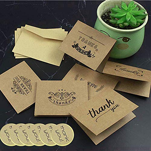 18 Piezas Nota de Tarjetas Gracias, Tarjetas de Regalos, Tarjetas De Felicitacion Con Sobres Para, Thanksgiving Day, San ValentÍN Fiesta de Cumpleaños, Bodas Navidad Halloween