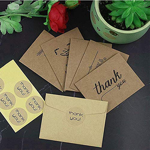 18 Piezas Nota de Tarjetas Gracias, Tarjetas de Regalos, Tarjetas De Felicitacion Con Sobres Para, Thanksgiving Day, San ValentÍN Fiesta de Cumpleaños, Bodas Navidad Halloween