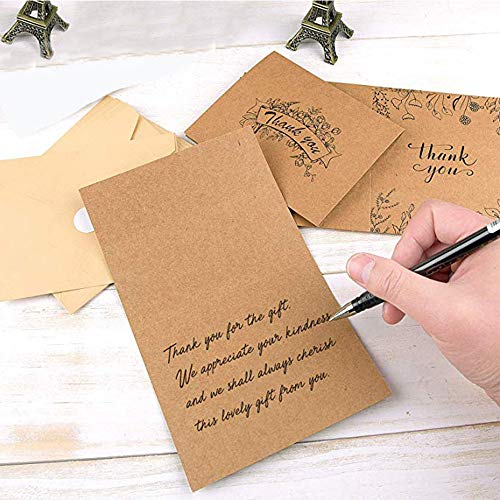 18 Piezas Nota de Tarjetas Gracias, Tarjetas de Regalos, Tarjetas De Felicitacion Con Sobres Para, Thanksgiving Day, San ValentÍN Fiesta de Cumpleaños, Bodas Navidad Halloween