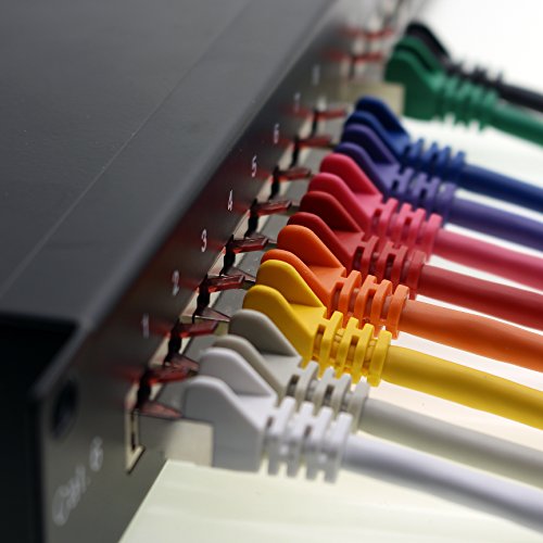 1aTTack.de Netzwerkkabel CAT6 S-FTP - Cable RJ45 0,5metros, Multicolor, 10 Unidades