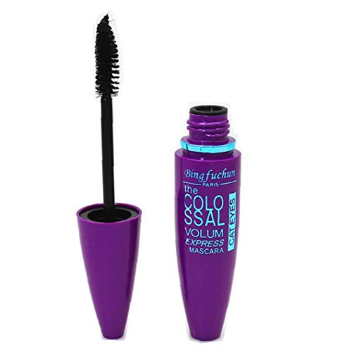 1PC 4D Lash Mascara a prueba de manchas fórmula hipoalergénica Mascara durante más tiempo, más grueso y voluminoso pestañas larga duración Ojos Cosmética Con Amplificación cepillo del rimel (púrpura)