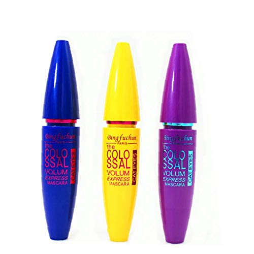 1PC 4D Lash Mascara a prueba de manchas fórmula hipoalergénica Mascara durante más tiempo, más grueso y voluminoso pestañas larga duración Ojos Cosmética Con Amplificación cepillo del rimel (púrpura)