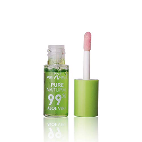 1PC Aloe Vera Essence Pintalabios Hidratante Hidratante de larga duración Blam Impermeable Cambio de color Brillo de labios Bálsamo para labios de larga duración (3.5g)