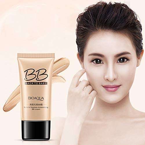 1PC Crema BB Hidratante con color Bb Cream Maquillaje facial Hidratante Anti-Aging Bb Cream para tonos de piel claros y medios (Light Color)