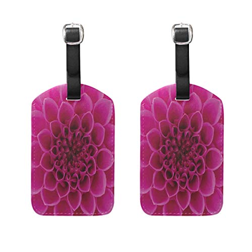 2 Piezas de pétalos de Flor, Flores, Naturaleza, Belleza, Fragancia, botánica, Etiquetas, Etiquetas de Equipaje de Viaje, Tarjeta de Nombre, Soporte para Maleta, Mochilas