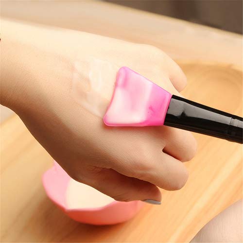 2 Piezas De Silicona De La Mascarilla Facial De Barro Cepillos Flexible Herramienta Máscara De La Belleza Diy Pincel Aplicador Suave Cara De La Herramienta De Belleza Aplicador De Barro, Arcilla,