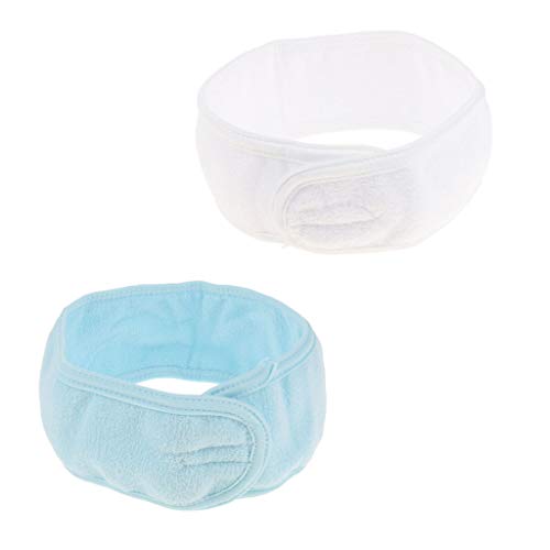 2 Piezas Diadema de Maquillaje de Mujer para Tratamientos Faciales,Ducharse
