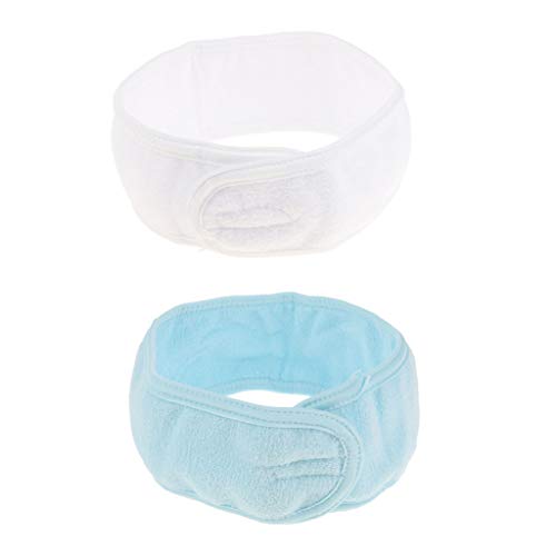2 Piezas Diadema de Maquillaje de Mujer para Tratamientos Faciales,Ducharse