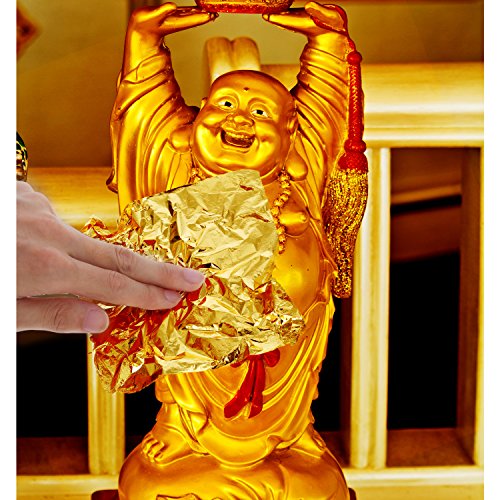 200 Hojas de Papel de Oro y Plata de Imitación para Artes, Artesanía de Dorado, Decoración, 14 por 14 cm