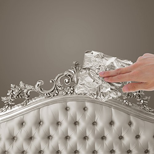 200 Hojas de Papel de Oro y Plata de Imitación para Artes, Artesanía de Dorado, Decoración, 14 por 14 cm