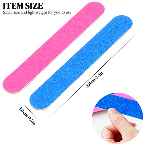 200 Piezas limas de uñas profesionales Desechables Pulidor de Uñas Tableros de Esmeril de Doble,Desechables Tableros de Esmeril de Doble Cara Herramientas de Manicura