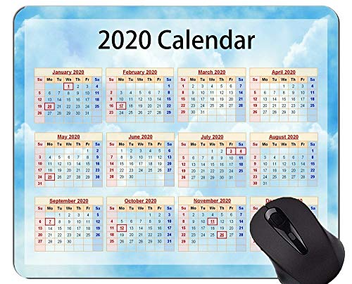 2020 Galaxy Calendar Mouse Pads Personalizados, Hermosos Cojines de ratón con Temas de Cielo