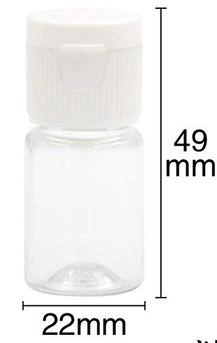 24 botellas de loción de plástico vacías transparentes de 5 ml con tapa, rellenables, para guardar perfume o cosméticos, para viajes y vida cotidiana, de la marca Essence