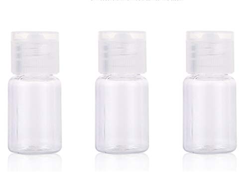 24 botellas de loción de plástico vacías transparentes de 5 ml con tapa, rellenables, para guardar perfume o cosméticos, para viajes y vida cotidiana, de la marca Essence
